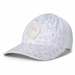 Puma x Arnold Palmer AP Golf King Adjustable Trucker Snapback Hat Pink White